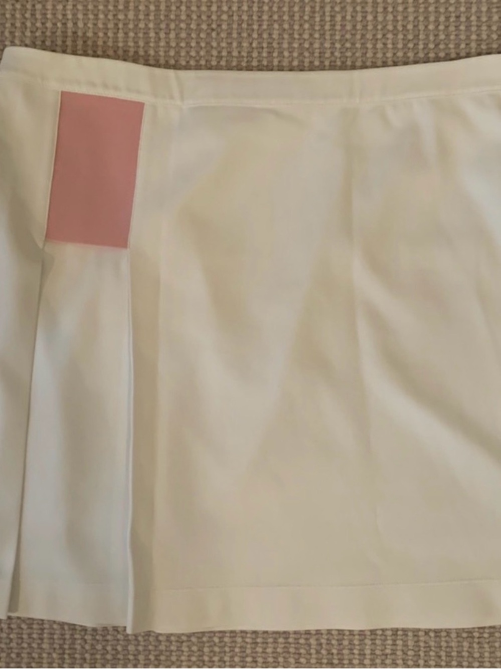 Tory Sport white  Golf/ Tennis Skirt with Pink Accent